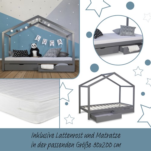 Lit enfant 90x200 matelas - 90x200, cm